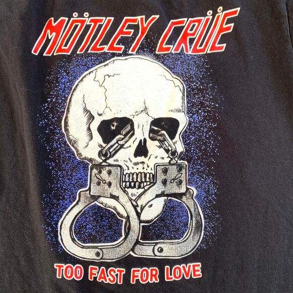 Motley Crue Band Too Fast For Love black t-shirt XL by Ripple junction - Picture 2 of 6